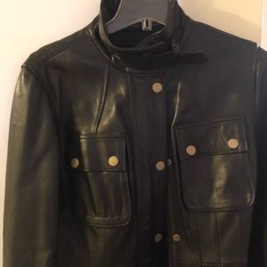 Leather coat
